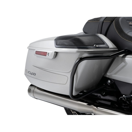 PartzBiz HD: 5000303-90202508 Glossy Black Rear Saddlebag Guards