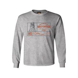 PartzBiz HD 100263 - เสื้อแขนยาว Harley-Davidson Box Icon Men´s Dealer R004471