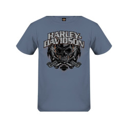 PartzBiz HD 110120 - เสื้อเชิ้ตตัวแทนจำหน่ายผู้ชาย Harley-Davidson Cross Banner 3001764