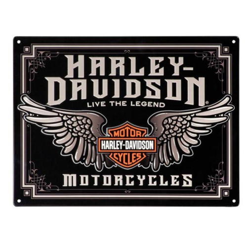 PartzBiz HD: 5000520-ป้ายดีบุก Harley-Davidson H-D Winged Bar & Shield HDL-15544
