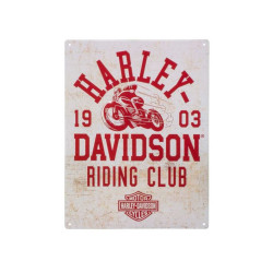 PartzBiz HD 101551 - ป้ายดีบุก Harley-Davidson H-D Riding Club HDL-15545