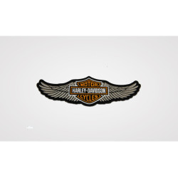 PartzBiz HD 101719 - ป้าย/ตราสัญลักษณ์ Harley-Davidson Bar&Shield Wings 8011826