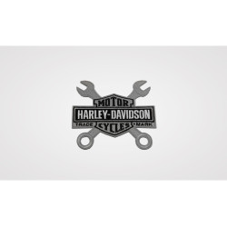 PartzBiz HD 101721 - ป้าย/ตราสัญลักษณ์ Harley-Davidson ประแจบาร์&ชิลด์ 8011888