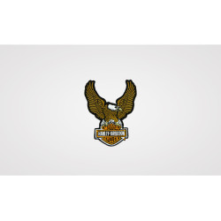 PartzBiz HD 101709 - ป้าย/ตราสัญลักษณ์ Harley-Davidson Brown Eagle Bar&Shield 8011611