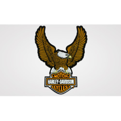 PartzBiz HD 101710 - ป้าย/ตราสัญลักษณ์ Harley-Davidson Brown Eagle Bar&Shield 8011628