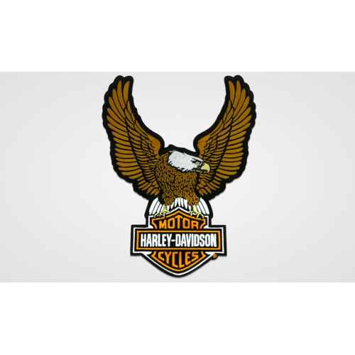 PartzBiz HD: 5000566-ป้าย/ตราสัญลักษณ์ Harley-Davidson Brown Eagle Bar&Shield 8011628