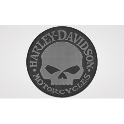 PartzBiz HD 101760 - ป้าย/สัญลักษณ์ Harley-Davidson Willie G Skull Grey 8011581