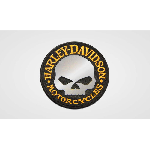 PartzBiz HD: 5000591-ป้าย/สัญลักษณ์ Harley-Davidson Willie G Skull แบบสะท้อนแสง 8011673