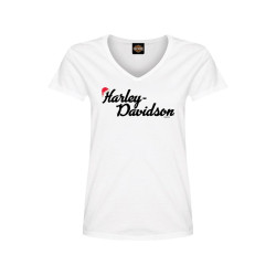 PartzBiz HD 100190 - Harley-Davidson เสื้อตัวแทนจำหน่ายผู้หญิง Santa Hat R004715