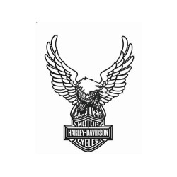 PartzBiz HD 97101 - ป้ายติดผนัง Harley-Davidson B&S Eagle HDX-99222