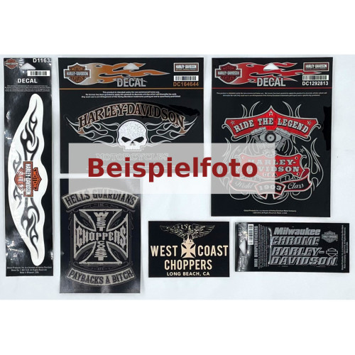 PartzBiz HD: 5000651-สติ๊กเกอร์ Harley-Davidson West Coast Choppers สติ๊กเกอร์ถุงสุ่ม 3-6 ชิ้น