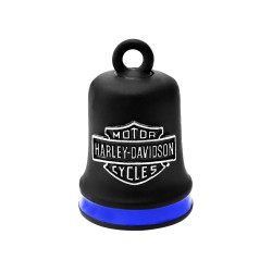 PartzBiz HD 83303 - Harley-Davidson RIDE BELL Blue Stripe ระฆังนำโชค HRB096