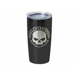 PartzBiz HD 83112 - Harley-Davidson แก้วเก็บอุณหภูมิ Skull Travel Mug HDX-98618