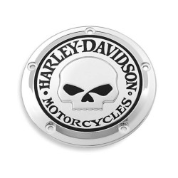 PartzBiz HD 3817 - Timer Cover 32975-04A Willi G. Skull Collection Chrome Twin Cam, Softail, Dyna