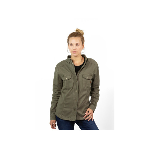 PartzBiz HD: 5901857-Motoshirt Women Olive XTM-Fiber JDL8003 เสื้อแจ็คเก็ตมอเตอร์ไซค์
