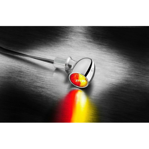 PartzBiz HD: 5000913-Atto 3In1 Indicator /Brakelight For Harley 1X In Chrom / Clear