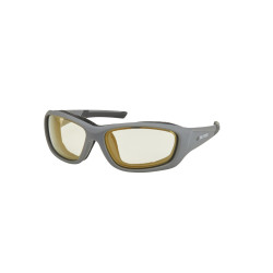 PartzBiz HD 112392 - แว่นตา Harley-Davidson Majestic Yellow Photochromic Wizh Gold Flash Matt Dark Grey HZ0006