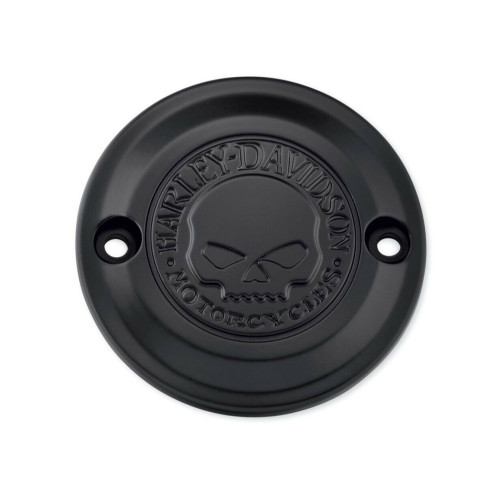 PartzBiz HD: 5001030-Timer Cover 25600085 Willi G. Skull Collection Black M8, Softail, Touring