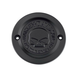 PartzBiz HD 81650 - Timer Cover 25600089 Willi G. Skull Collection Black Sportster