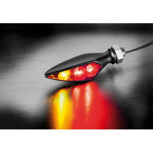 PartzBiz HD: 5001054-Ricks Harley 3In1-Taillight Rhombus-S Black / Clear Rl PartzBiz HD: 5001054-Ricks Harley 3In1-Taillight Rhombus-S Black / Clear Rl