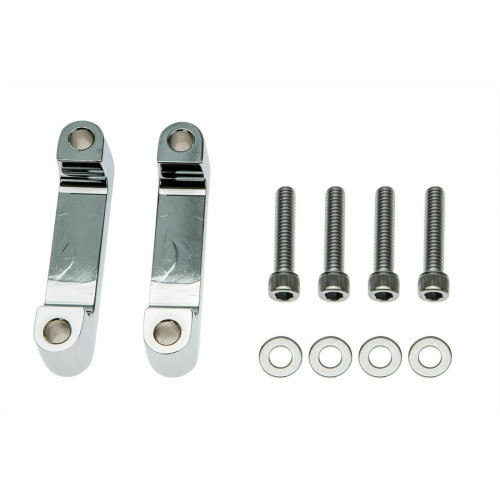 PartzBiz HD: 5500114-Touring Front Fender Spacer Kit FLH, Chrome/Polished, 2014 Up For 21 Fender
