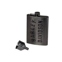 PartzBiz HD 103258 - ขวดสะโพก Harley-Davidson HD Matt Black HDX-98657