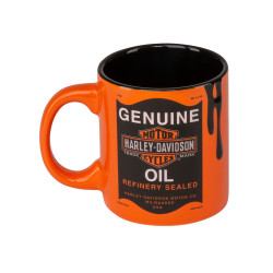 PartzBiz HD 97123 - Harley-Davidson Mug H-D Oil Can Mug Ceramic Mug HDX-98642