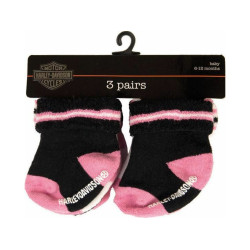PartzBiz HD 66015 - Harley-Davidson Children’S Socks 6-12 Months Set Of 3 Sgi-S9Agi63Hd-6