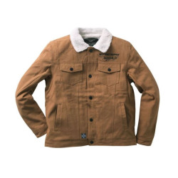 PartzBiz HD 104559 - เสื้อแจ็คเก็ตผ้าแคนวาสบุเชอร์ปา แจ็คเก็ต WCCJS042BR