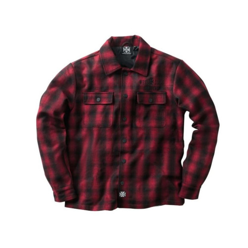 PartzBiz HD: 5902555-Wool Lined Plaid Shirt Wccjs046Rd Shirt Jacket