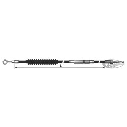 PartzBiz HD 110374 - Clutch Cable Oem 38602-92 Harley Dyna 1992-2005 - Blackened PartzBiz HD 110374 - Clutch Cable Oem 38602-92 Harley Dyna 1992-2005 - Blackened