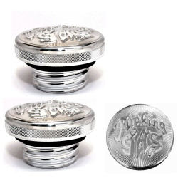 PartzBiz HD SD-GC-HD-BR-FG-SET - Speed Dealer Customs Gas Cap Set F-Series for Harley Davidson PartzBiz HD SD-GC-HD-BR-FG-SET - Speed Dealer Customs Gas Cap Set F-Series for Harley Davidson
