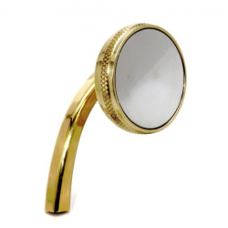 PartzBiz HD SD-MR-BR-LH - Speed Dealer Customs 2.5 Solid Brass Motorcycle Mirrors PartzBiz HD SD-MR-BR-LH - Speed Dealer Customs 2.5 Solid Brass Motorcycle Mirrors