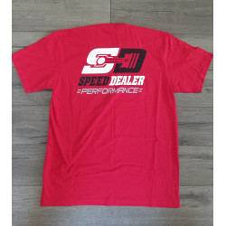 PartzBiz HD SD-TS-SDP-RD-SM - Speed Dealer Performance Red T-Shirt PartzBiz HD SD-TS-SDP-RD-SM - Speed Dealer Performance Red T-Shirt
