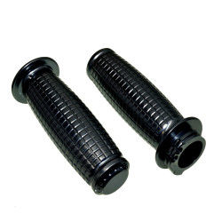 PartzBiz HD SD-GP-01-OV-BK-SET - Speed Dealer Customs Harley Oval Moto Style Grips 1″-Black Anodized PartzBiz HD SD-GP-01-OV-BK-SET - Speed Dealer Customs Harley Oval Moto Style Grips 1″-Black Anodized