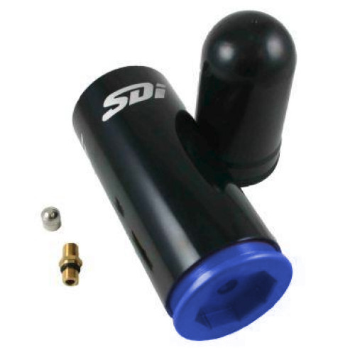 PartzBiz HD: SDESBCAKT11-Blu-SDI Elite KTM 250, 350, 450 Shock Bladder Conversion Kit (2011-15) - Blue Cap