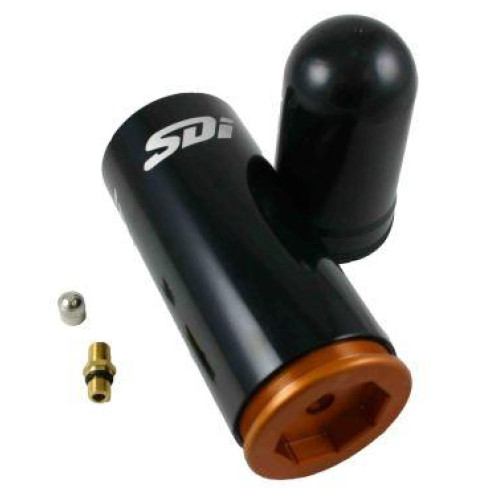PartzBiz HD: SDESBCAKT11-Org-SDI Elite KTM 250, 350, 450 Shock Bladder Conversion Kit (2011-15) - Orange Cap