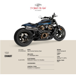 PartzBiz HD - Sportster S 2023 - Apex Brushed Stainless - Streetfighter Blank PartzBiz HD - Sportster S 2023 - Apex Brushed Stainless - Streetfighter Blank
